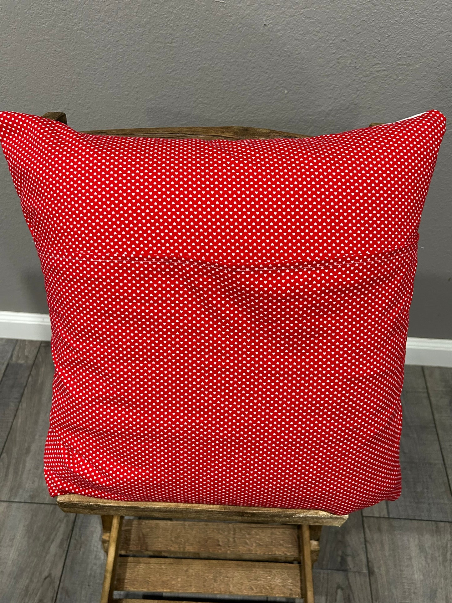 Red/Pink Hearts Decor Pillow Cover